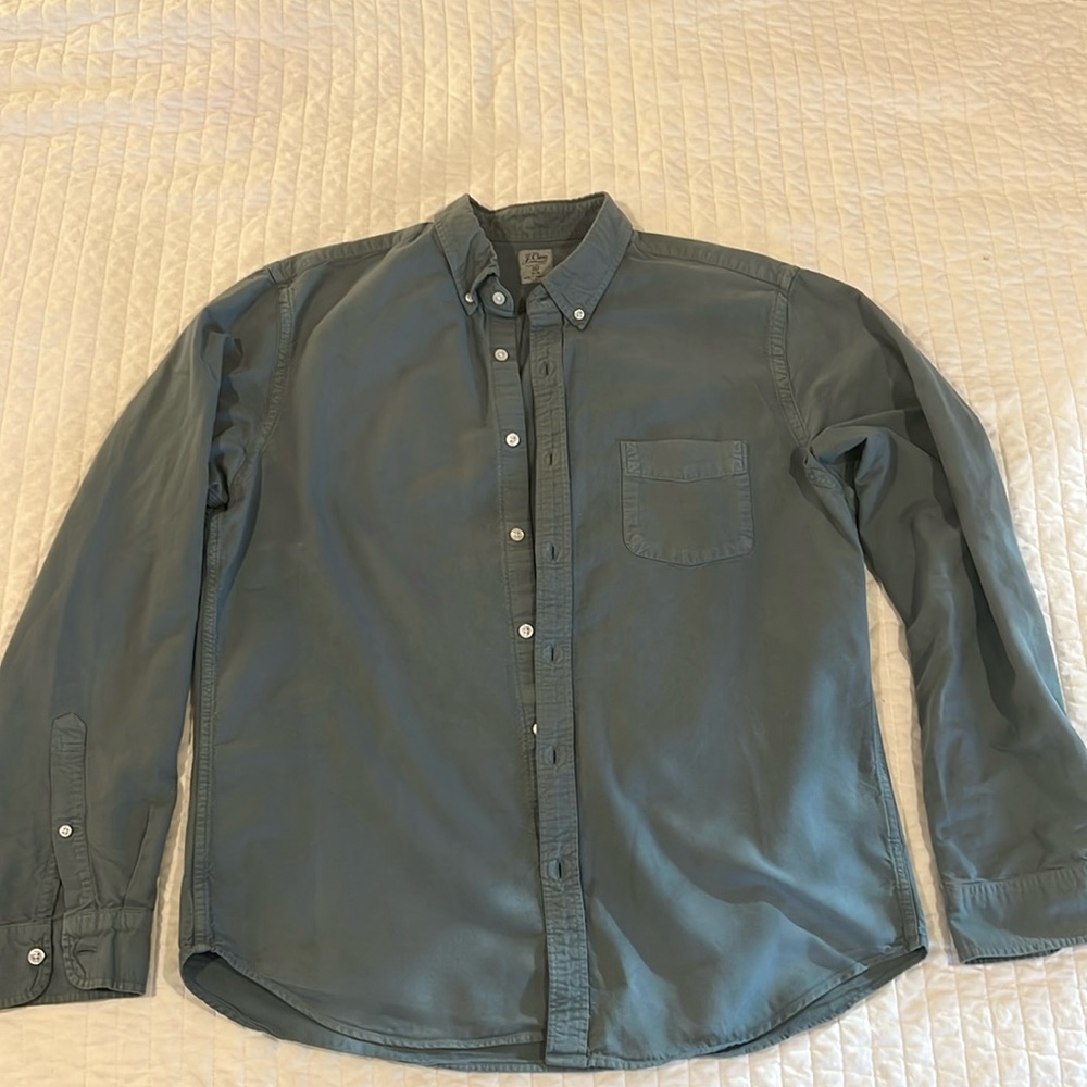 J.Crew Men’s grey shirt-  XL Slim